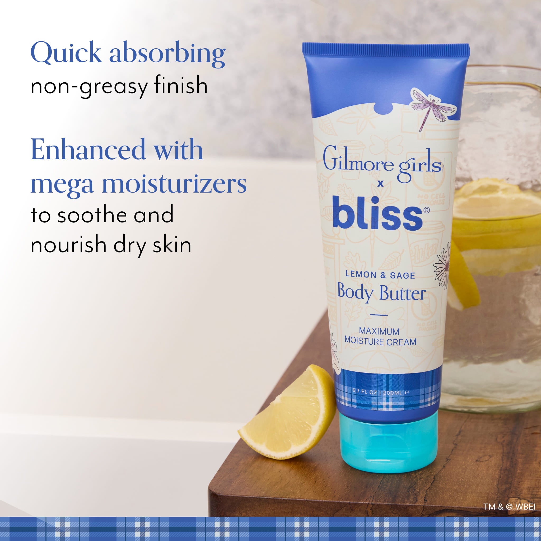 Gilmore Girls x Bliss Lemon & Sage Body Butter Maximum Moisture Cream - Image 3